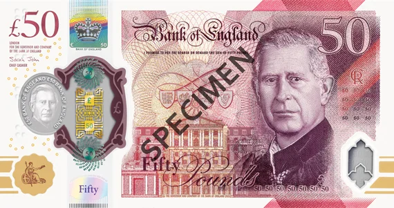 UK 50 pound note